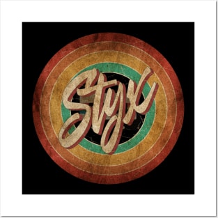 Styx Vintage Circle Art Posters and Art